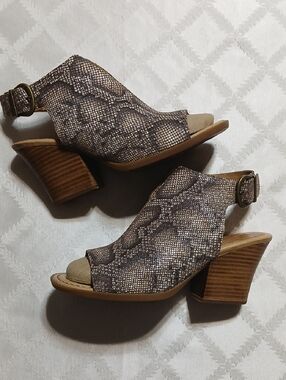 Børn Moraine Sandal Snake Print Leather Size 10